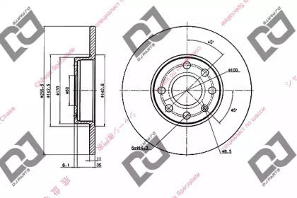 Тормозной диск DJ PARTS BD1982